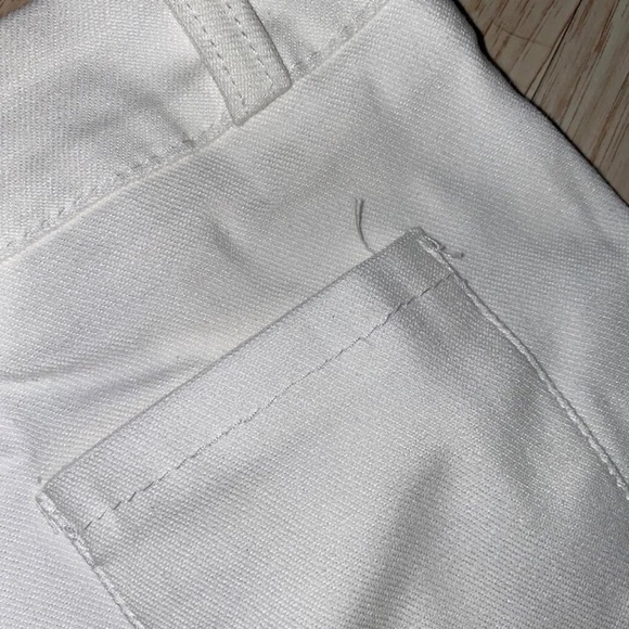 White Ruffle Shorts - Picture 2 of 4